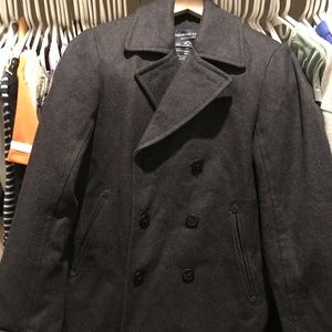 Size small Men’s double breasted wool pea coat